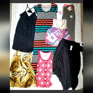 :* New Sz M 7pc Lot of Womens Bobbie Brooks riders nobody Tops dress skirt chino